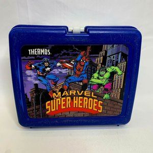 Vintage 1990 Marvel Super Heroes Plastic Lunchbox